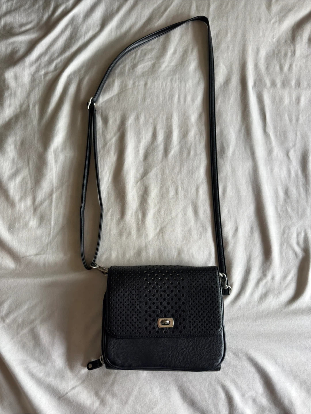Fiorelli Black Crossbody Bag with Perforated Detail - photo 2