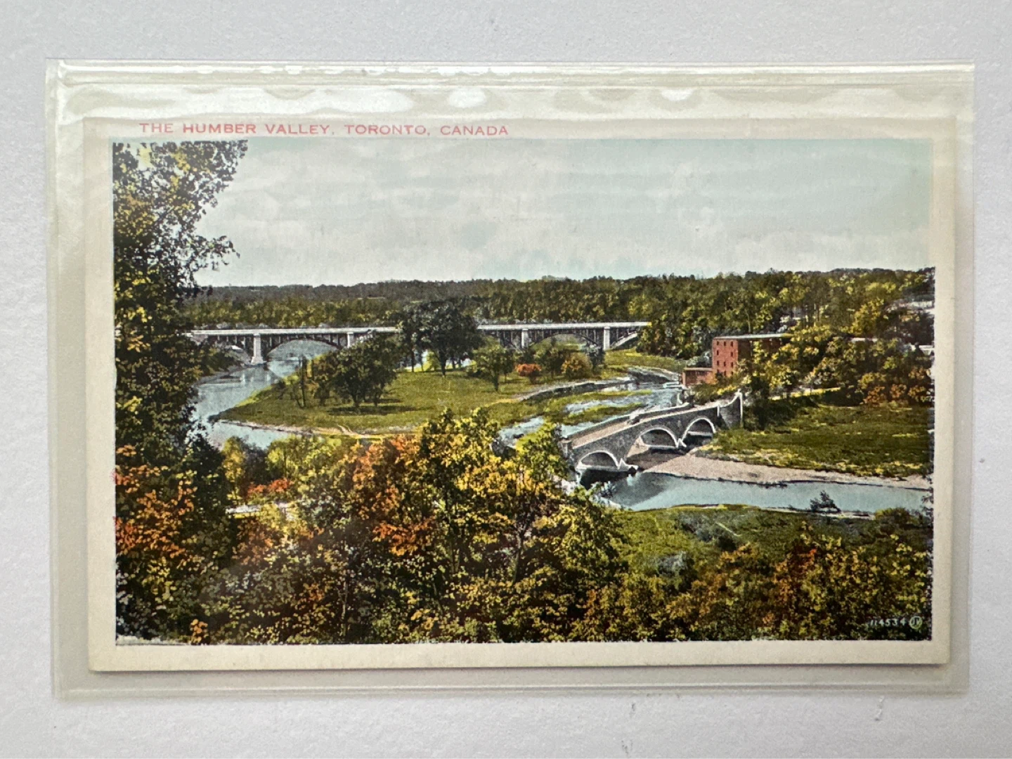 Vintage Toronto Humber Valley postcard