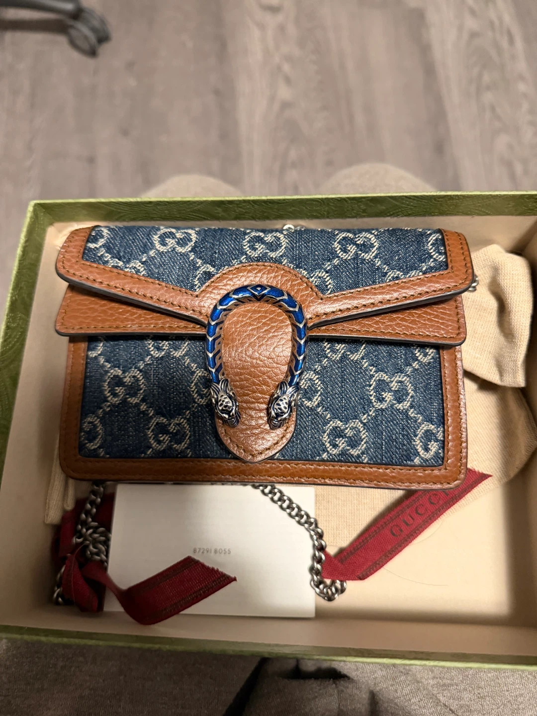GUCCI Dionysus GG Supreme Canvas Wallet
