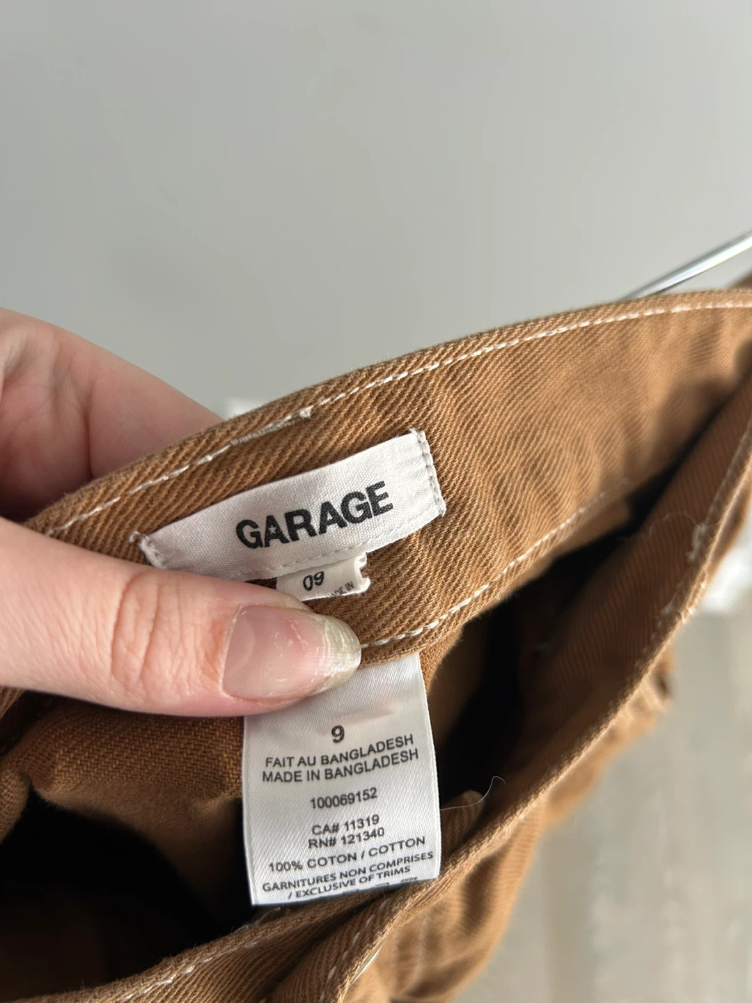 GARAGE Brown Carpenter Pants Size 9 - photo 3