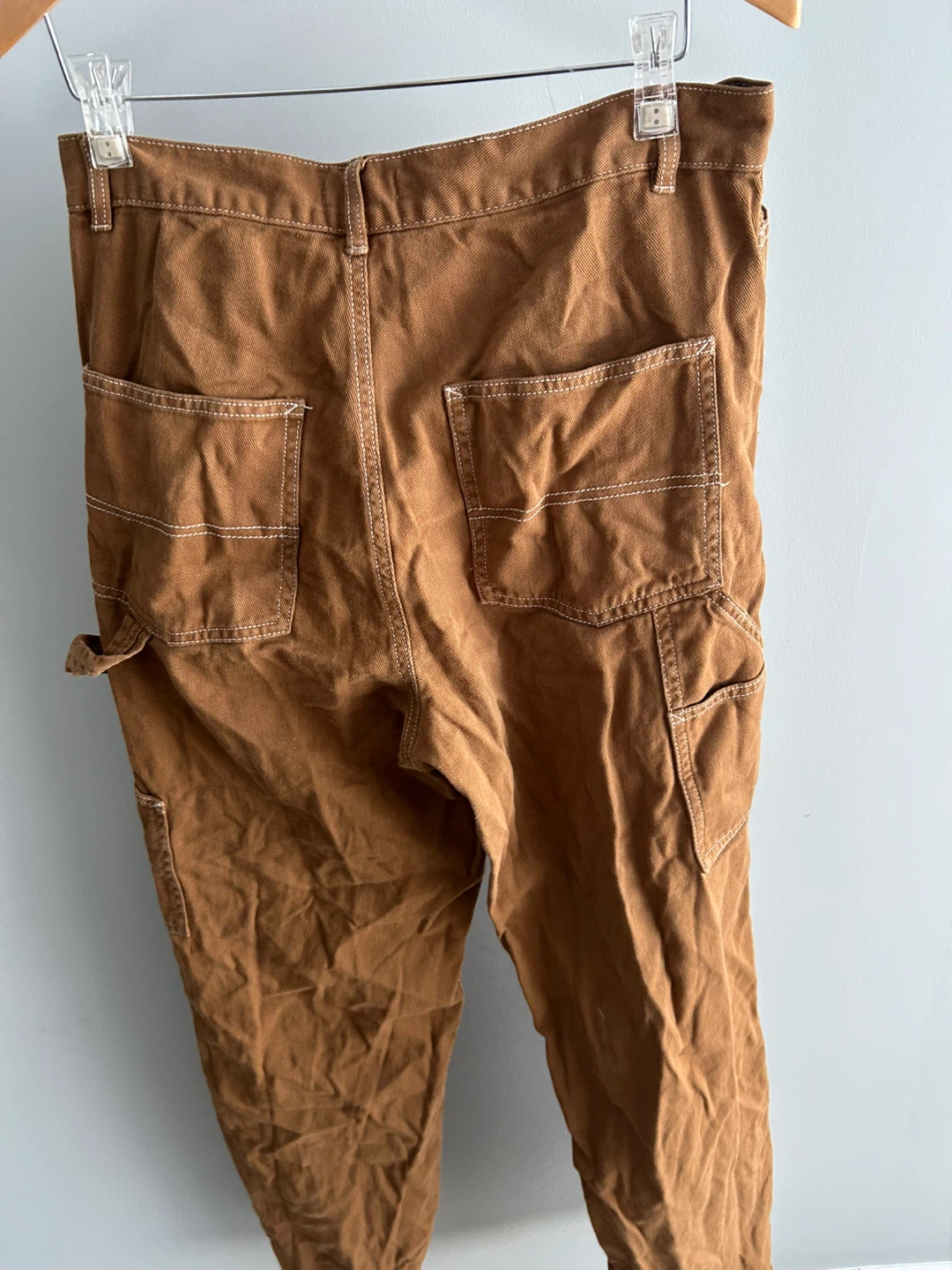GARAGE Brown Carpenter Pants Size 9 - photo 2