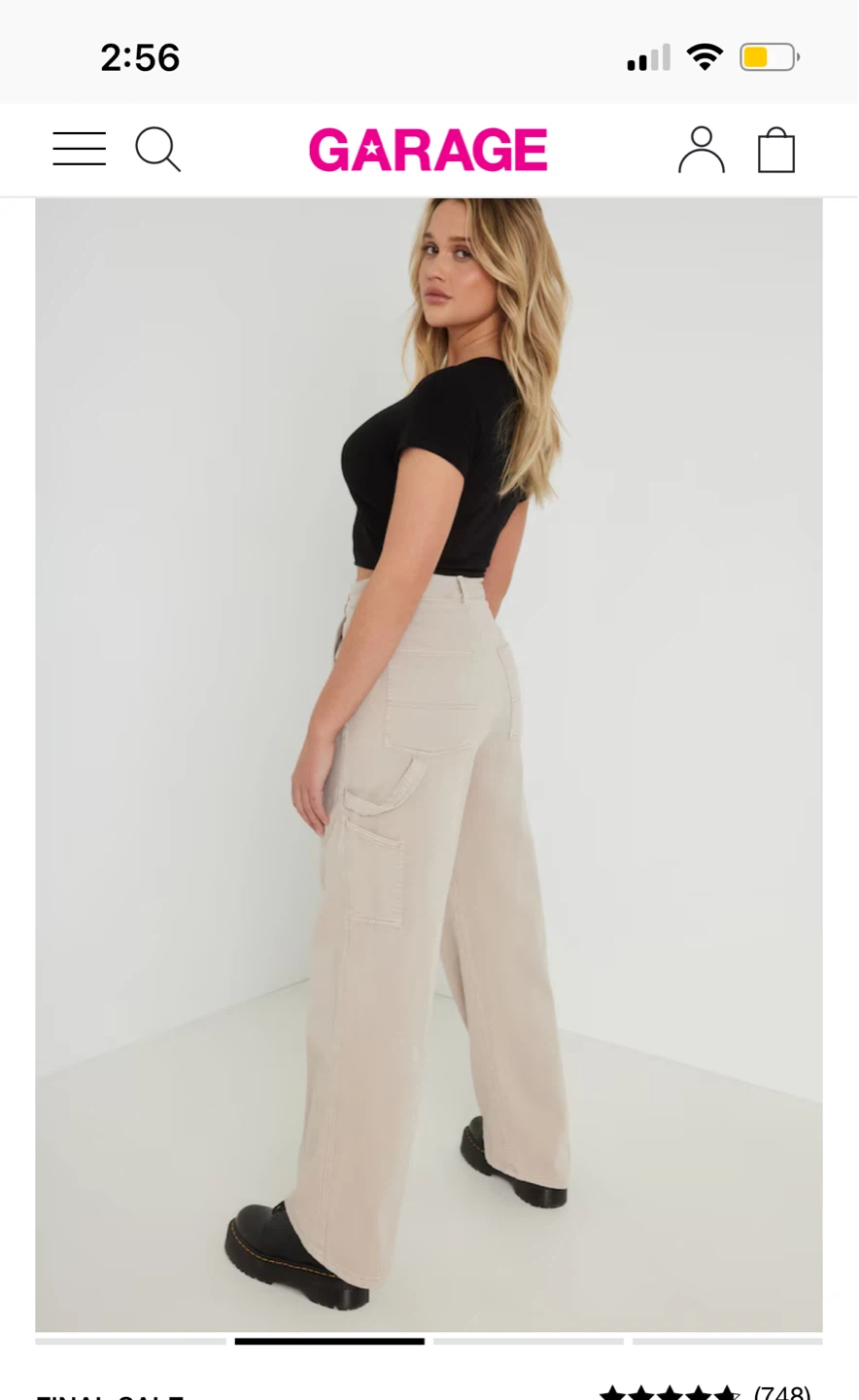 GARAGE Brown Carpenter Pants Size 9 - photo 4