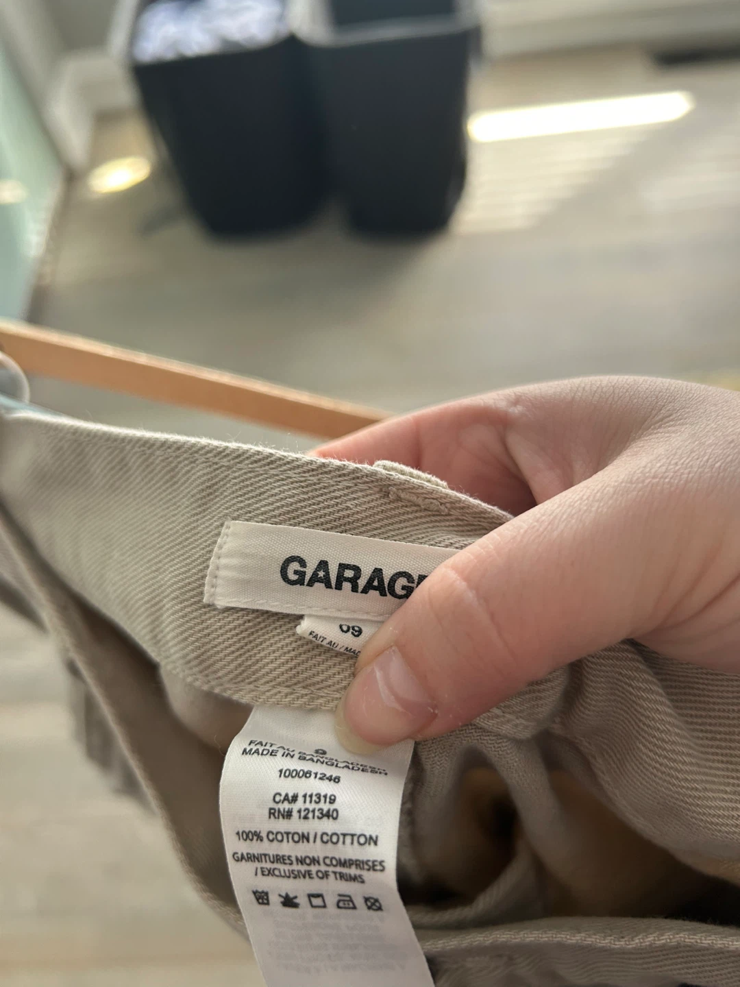 GARAGE Carpenter Pants Beige Size 9 - photo 4