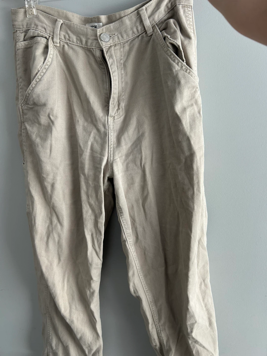 GARAGE Carpenter Pants Beige Size 9 - photo 2
