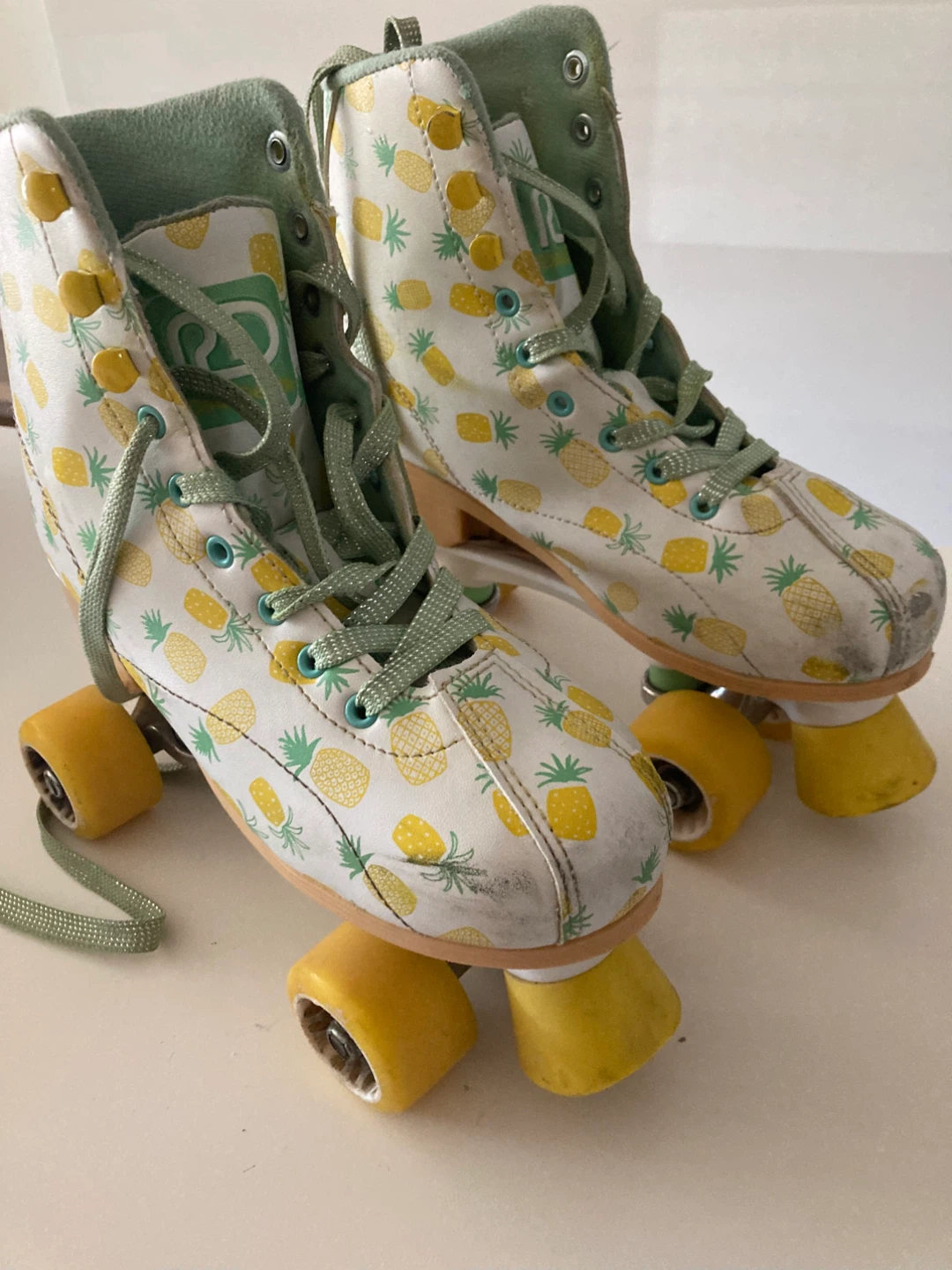 Roller Skates with Pineapple Print