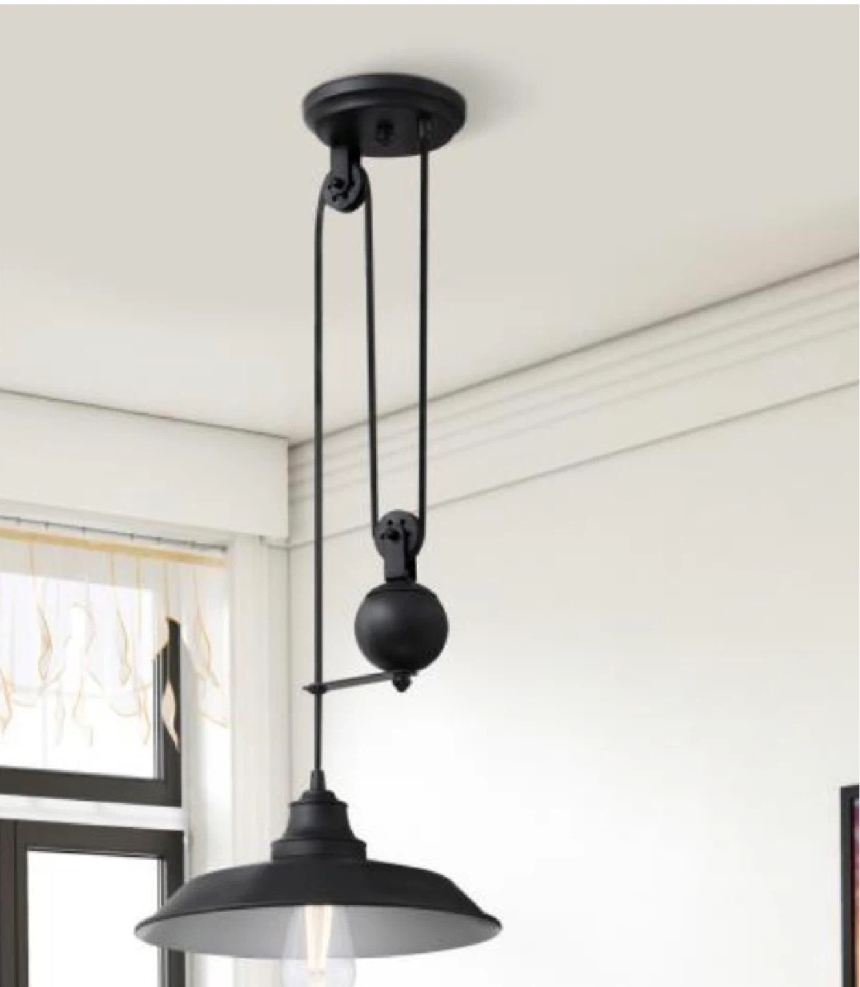 Stainless Steel Pulley Pendant Light