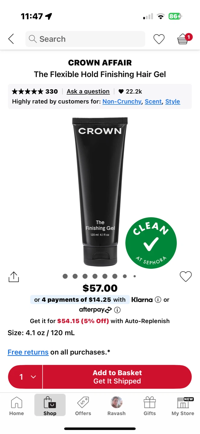 Crown Affair The Finishing Gel 120 ml