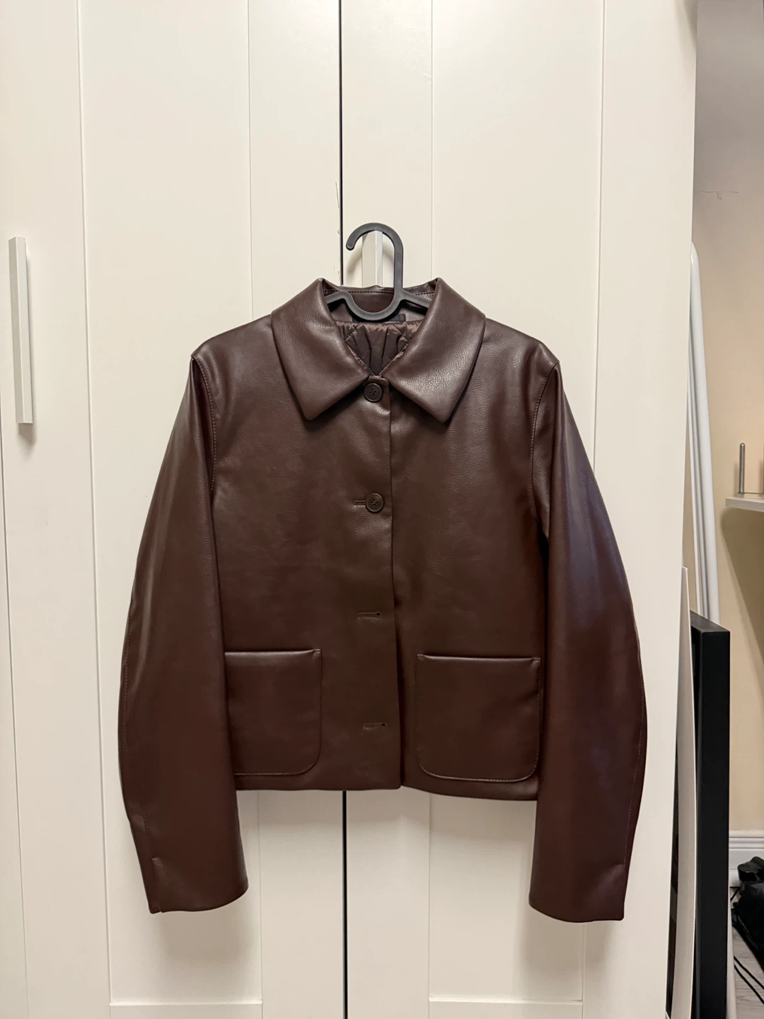 UNIQLO Coated Short Jacket - Dark Brown - photo 3