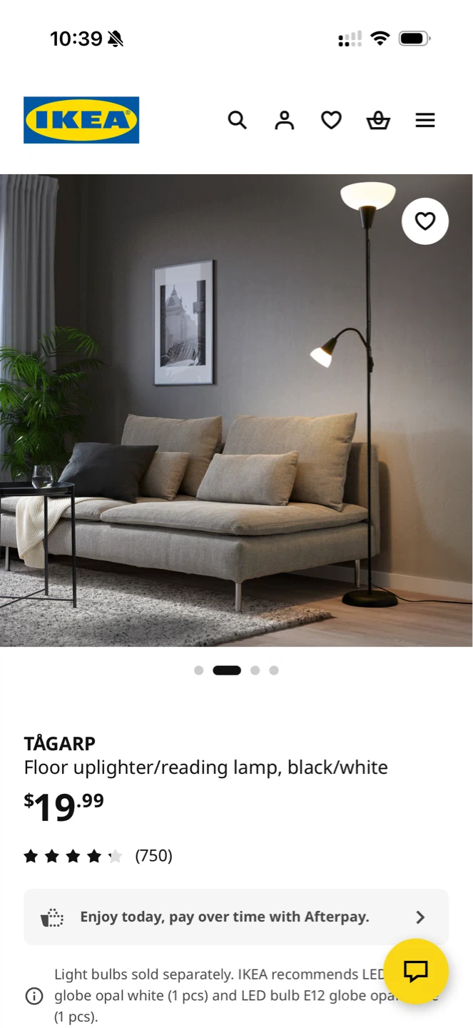 IKEA TÅGARP Floor Lamp - Black - photo 4