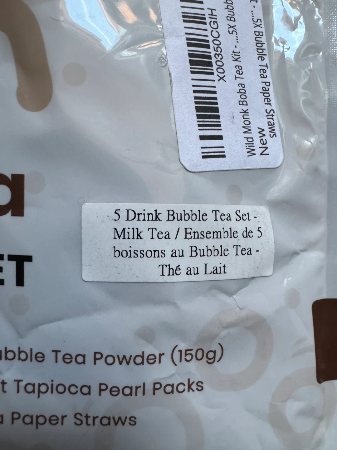New Bubble Tea Set with Reusable Boba Cup - photo 3