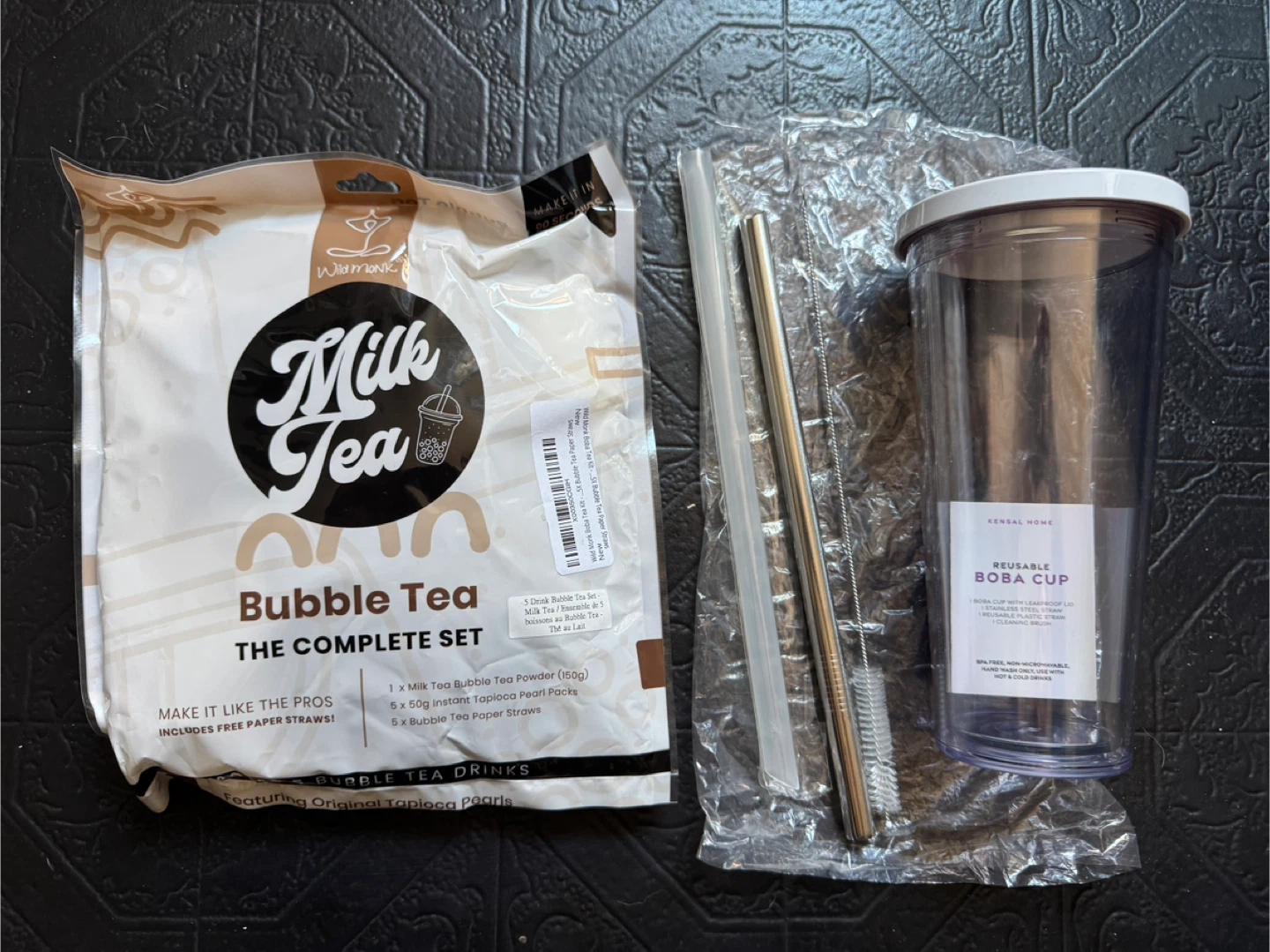 New Bubble Tea Set with Reusable Boba Cup