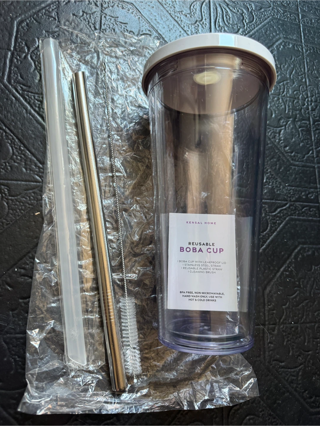 New Bubble Tea Set with Reusable Boba Cup - photo 4