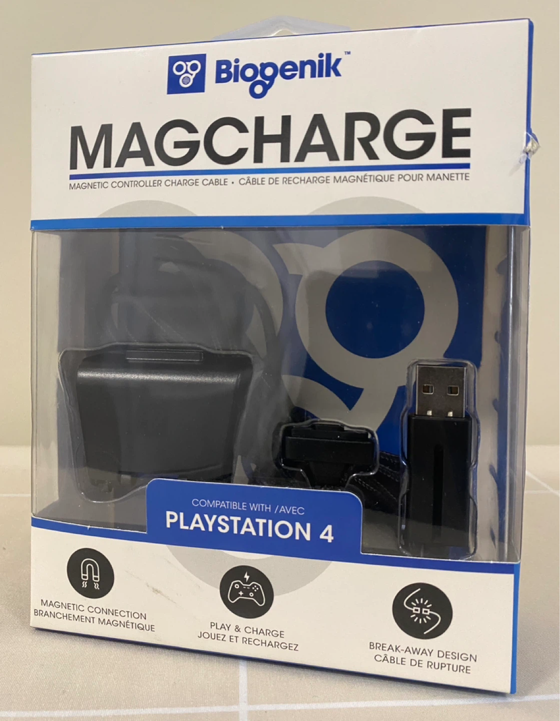 PS4 Magnetic Charging Cable (Opened Box) – Biogenik MagCharge