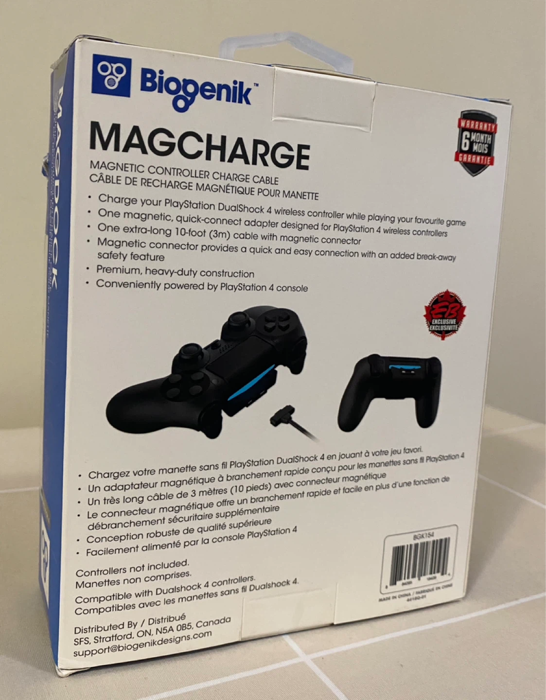 PS4 Magnetic Charging Cable (Opened Box) – Biogenik MagCharge - photo 3
