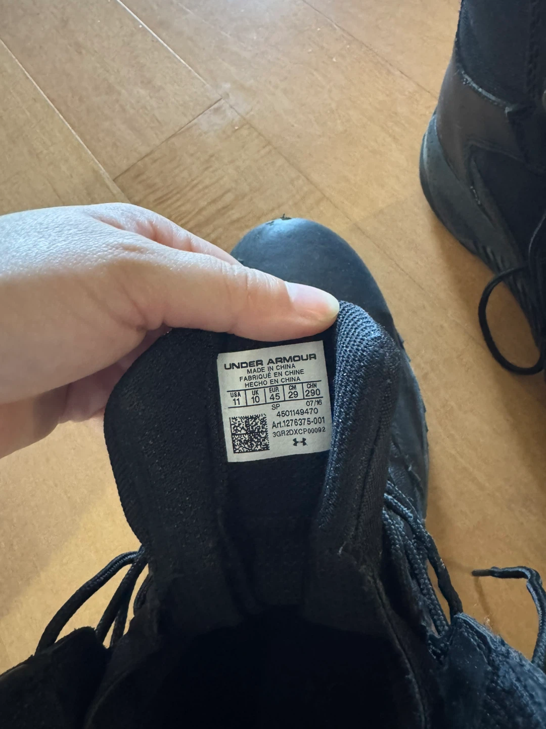 Under Armour Black Tactical Boots Size 11 - photo 4