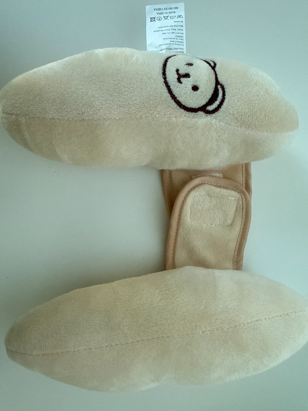 Child Travel Pillow with Teddy Bear Design