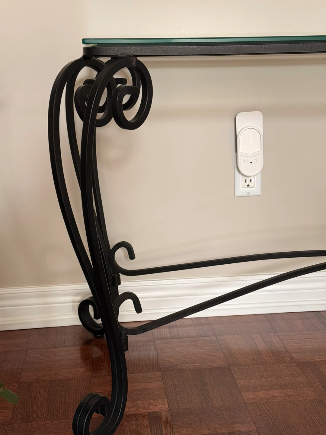 Italian style wrought iron console table - photo 3
