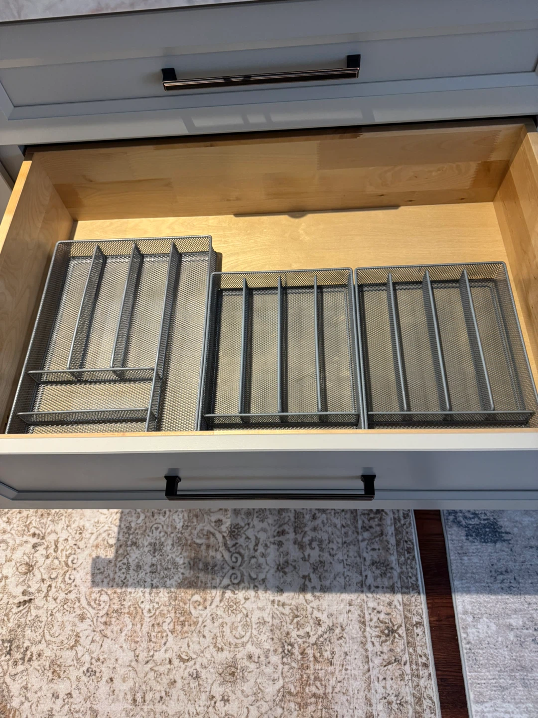 Metal Mesh Cutlery Organizer Trays