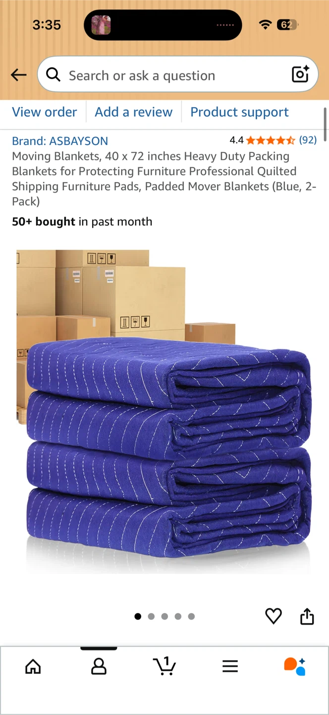 Moving Blankets - 40 x 72 inches - photo 2