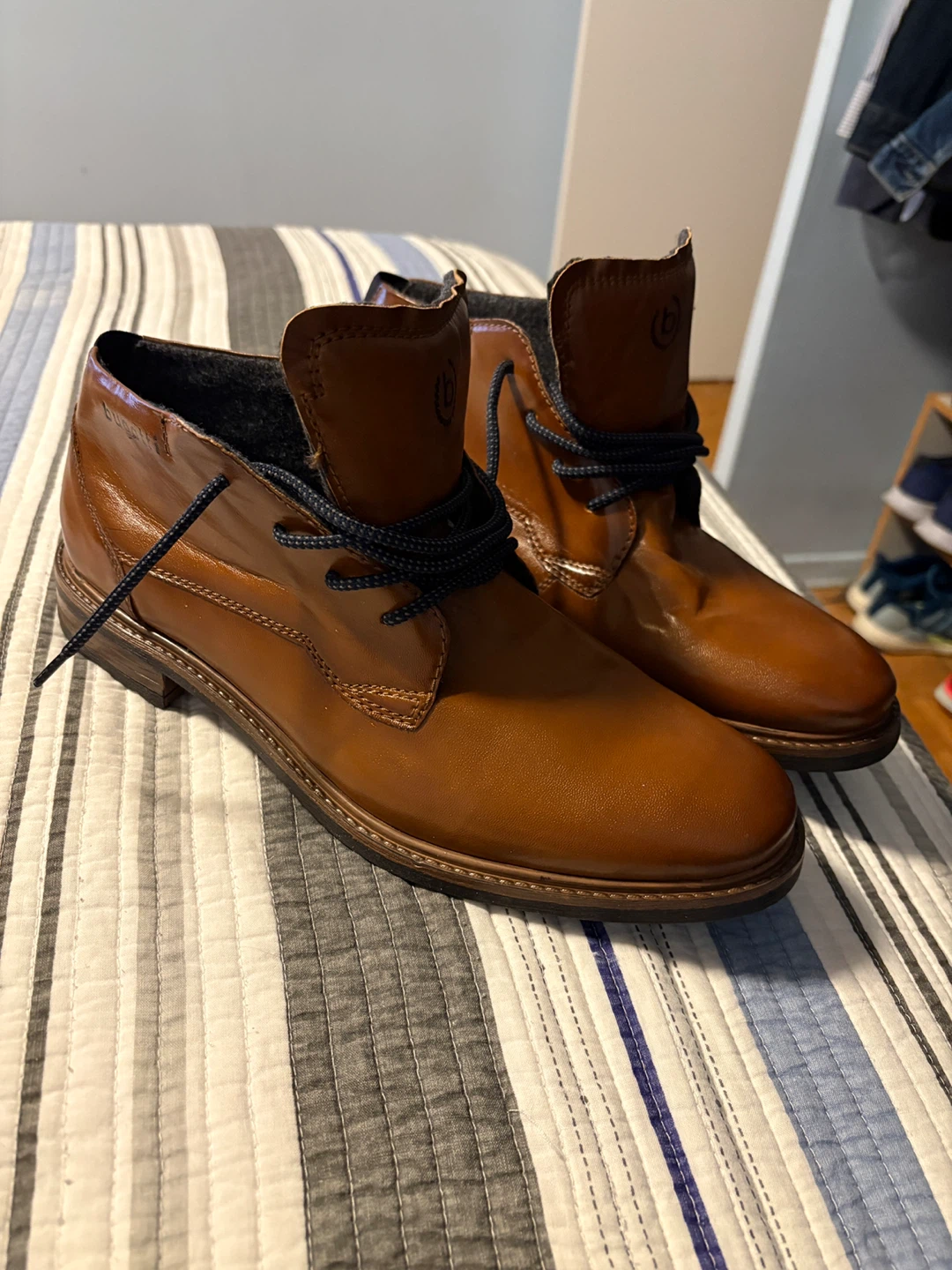 Bugatti Brown Leather Chukka Boots - Size 44 - photo 2