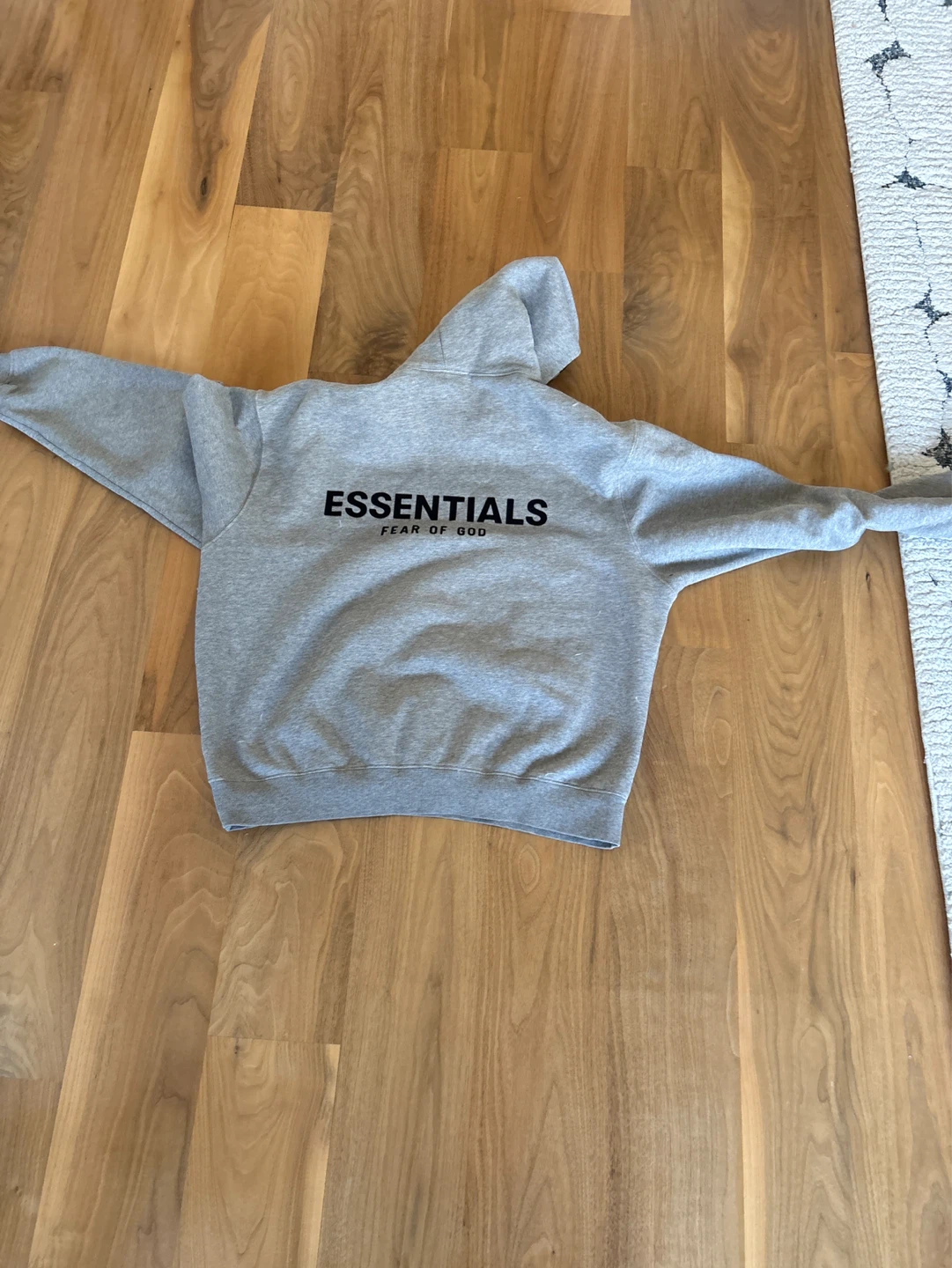 Authentic Fear of God Essentials Hoodie Grey Size M - photo 3