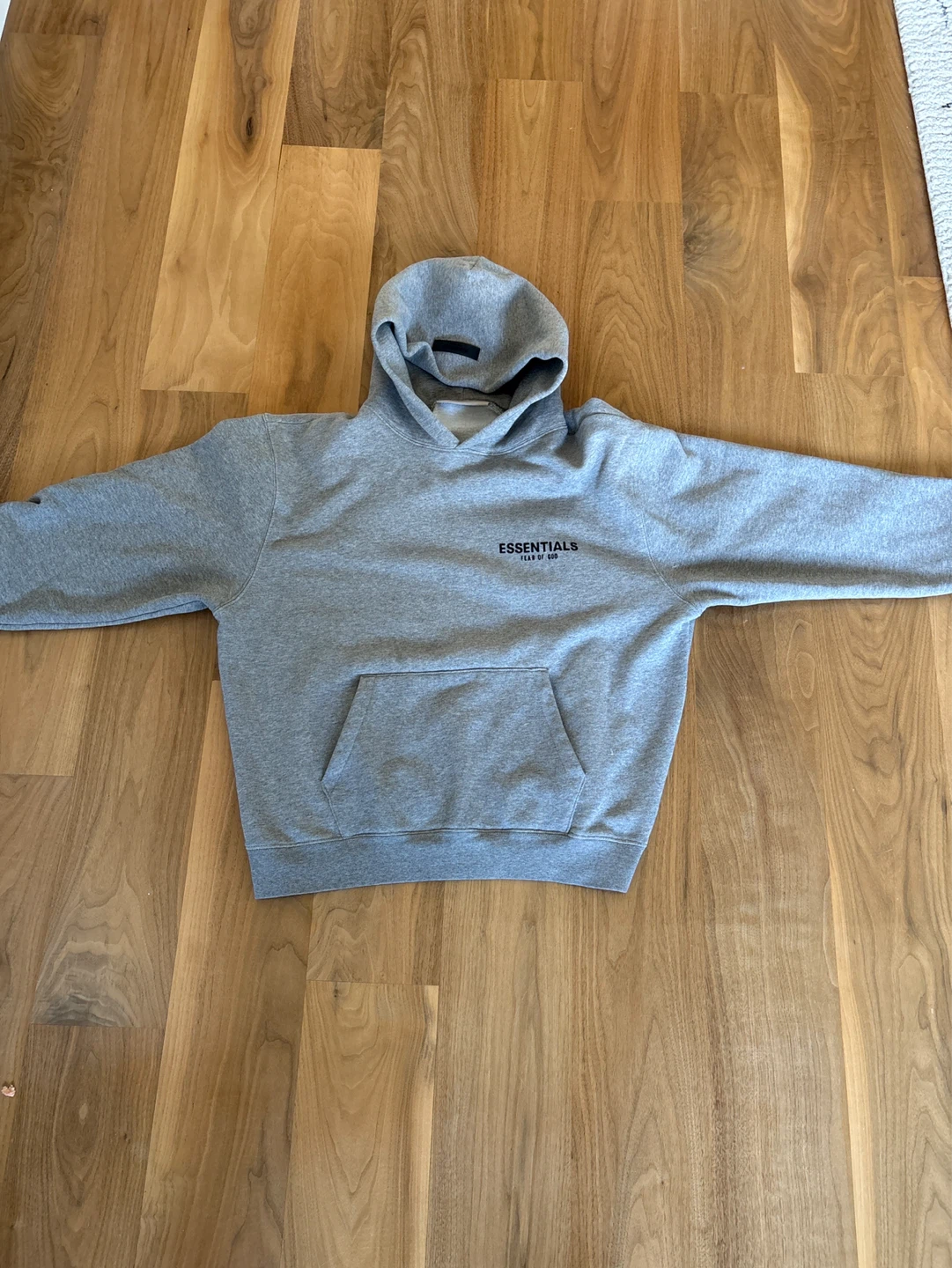 Authentic Fear of God Essentials Hoodie Grey Size M