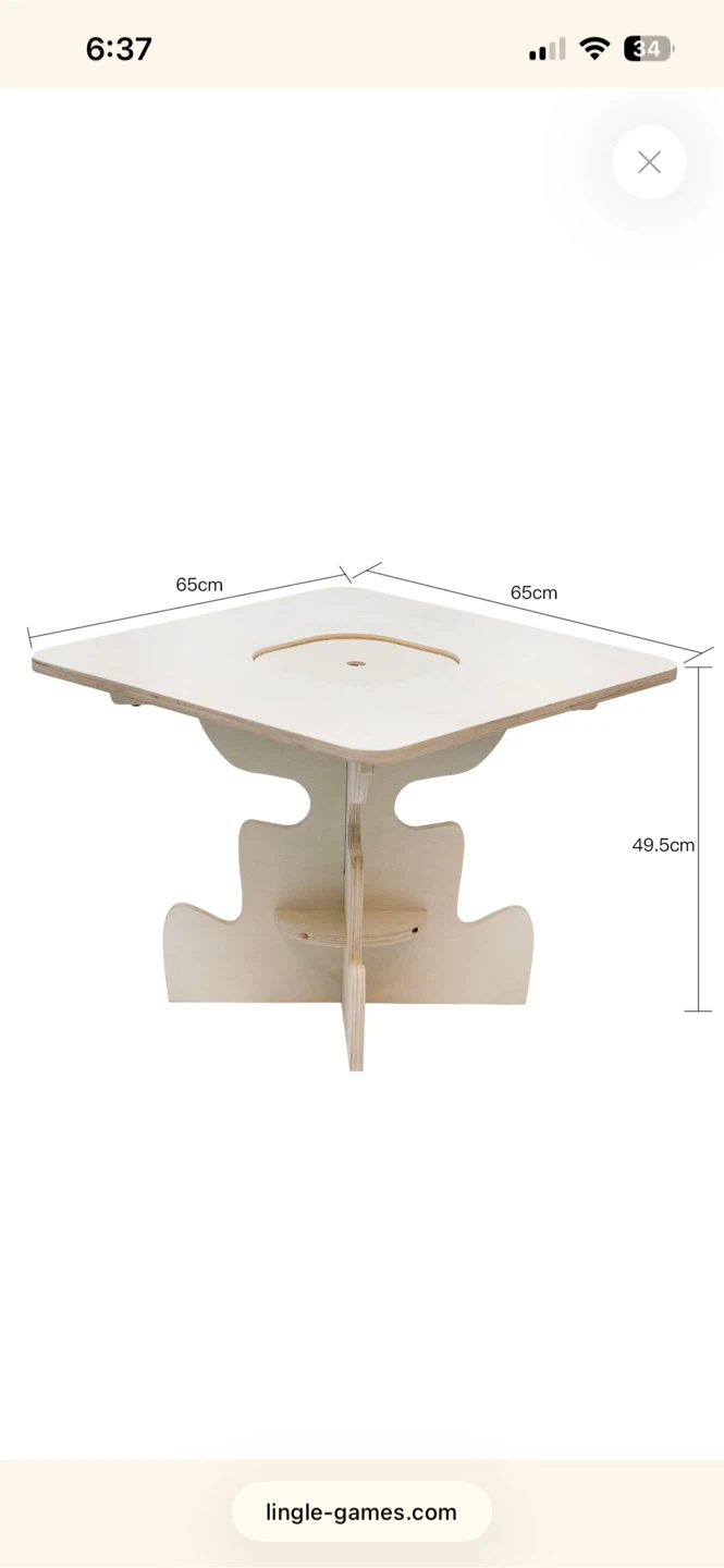 Wooden Kids Activity Table