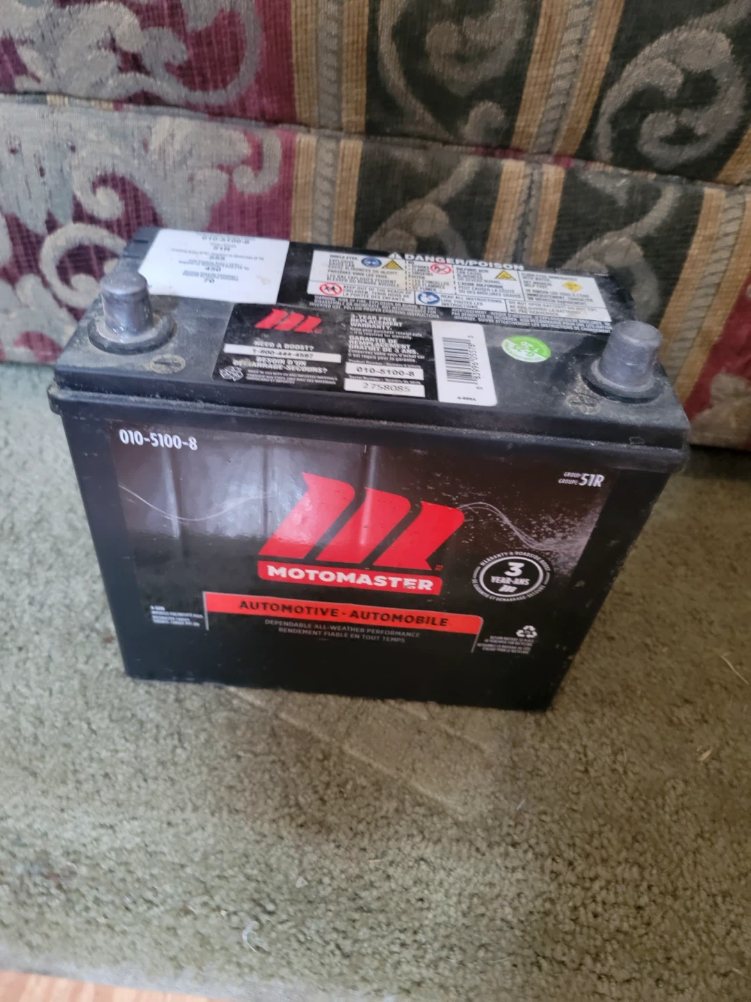 Motomaster 010-5100-8 Automotive Battery - photo 2