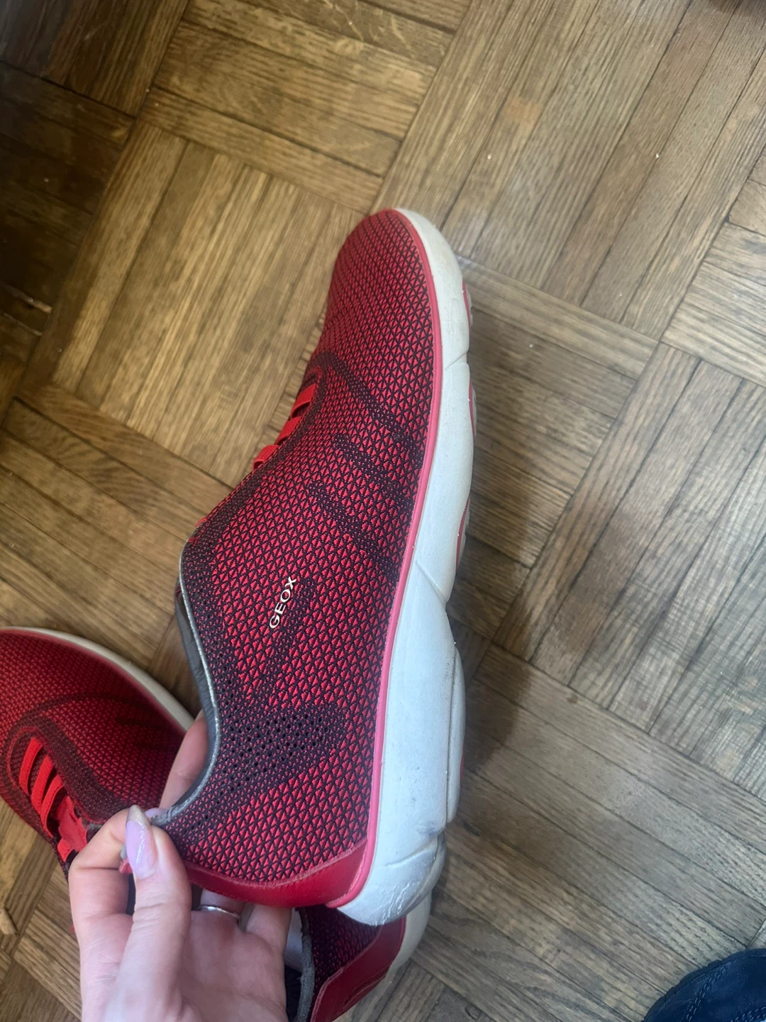 Geox Red Mesh Sneakers - photo 2