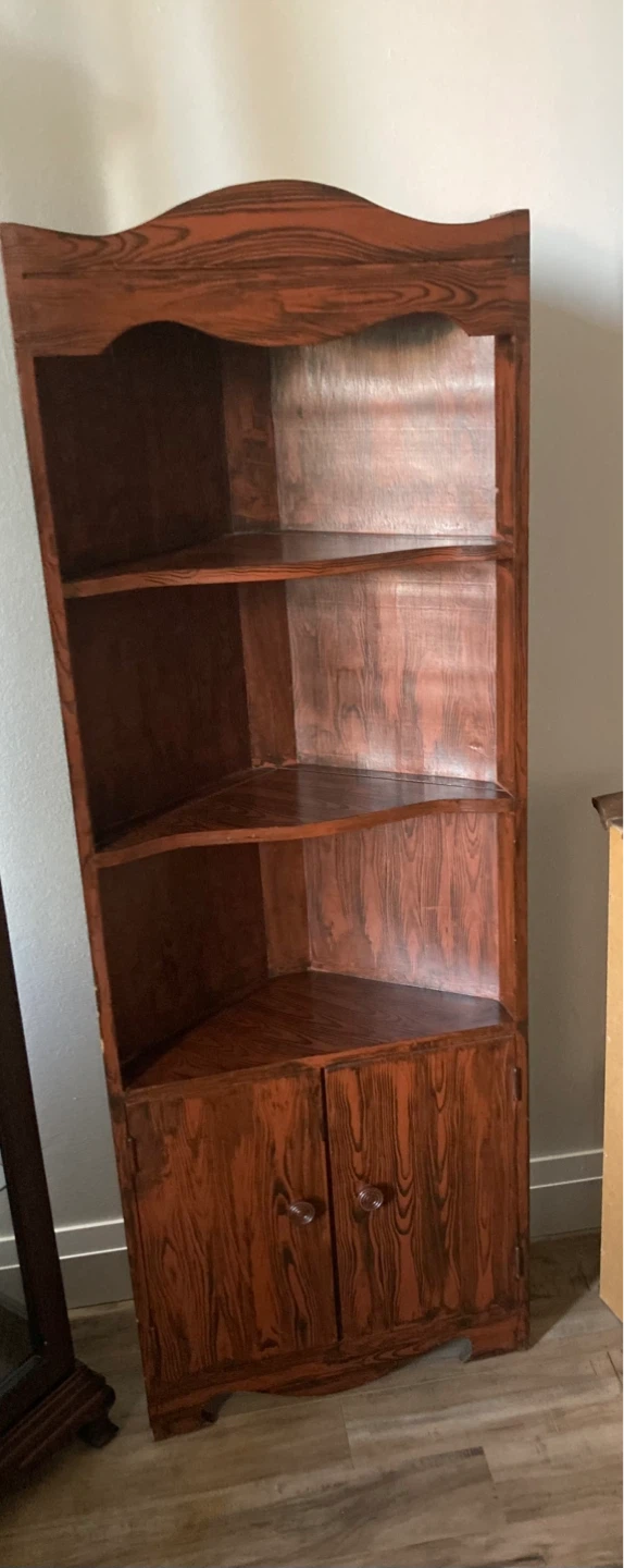 Wooden Corner Cabinet
