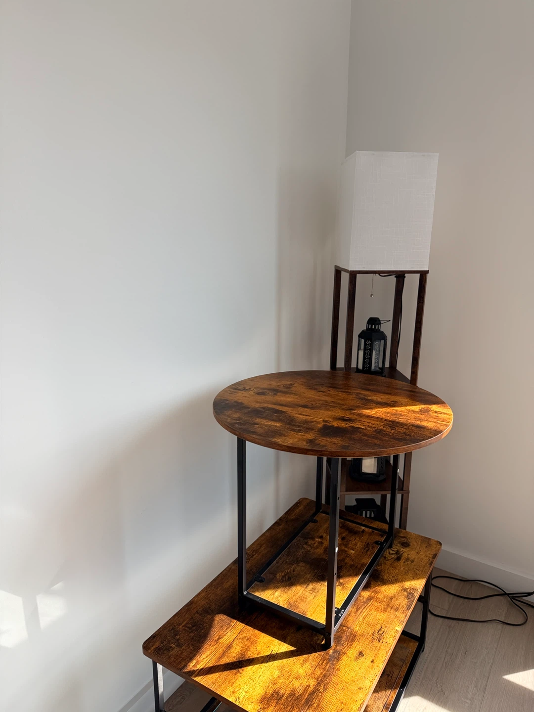 Set of 2 Rustic Wood Tables – Stylish & Space-Saving - photo 4