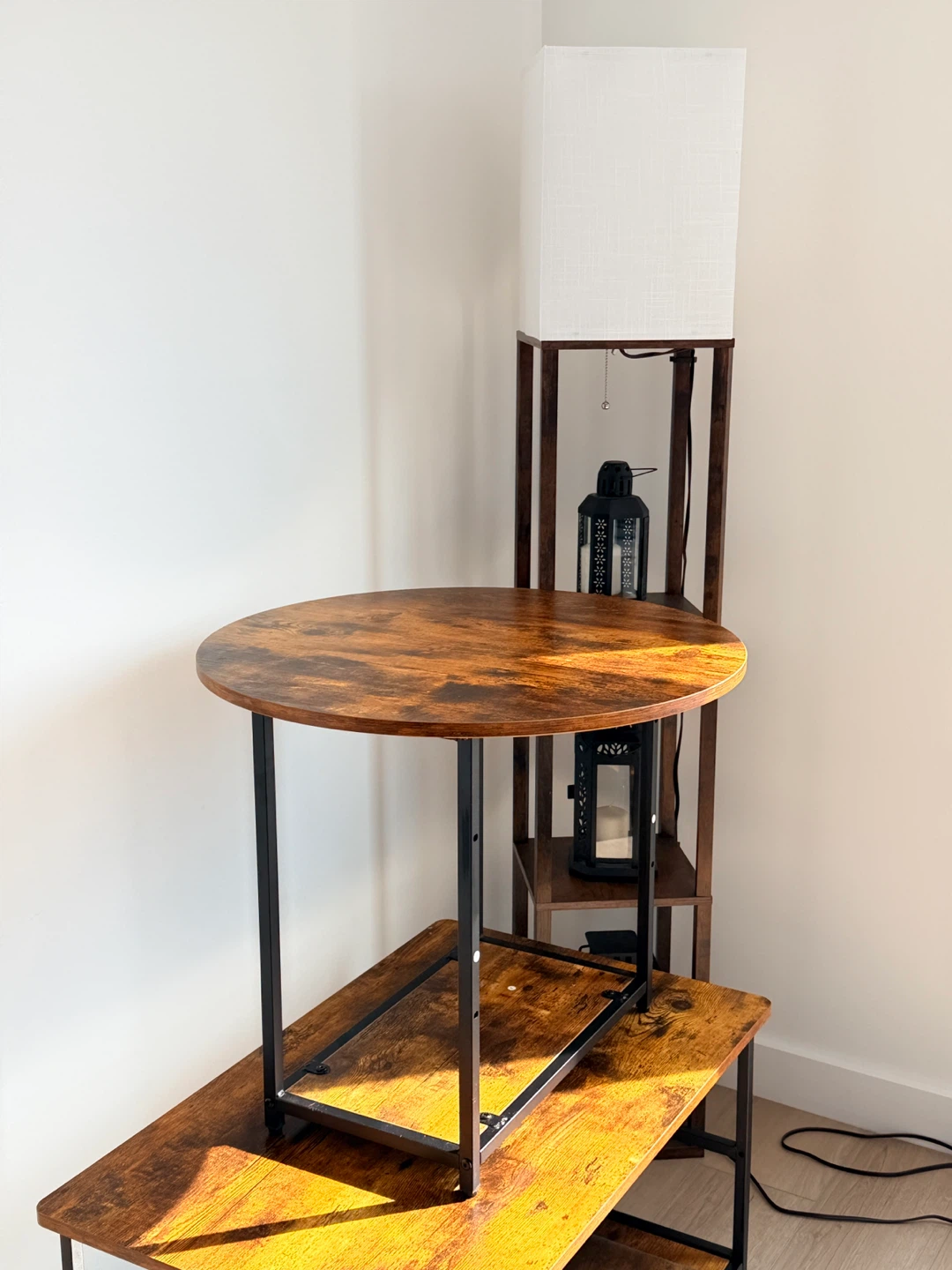 Set of 2 Rustic Wood Tables – Stylish & Space-Saving - photo 2