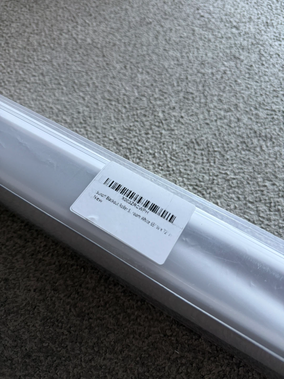NEW White Cordless Blackout Zebra Blind, 65”Wx72”H - photo 5