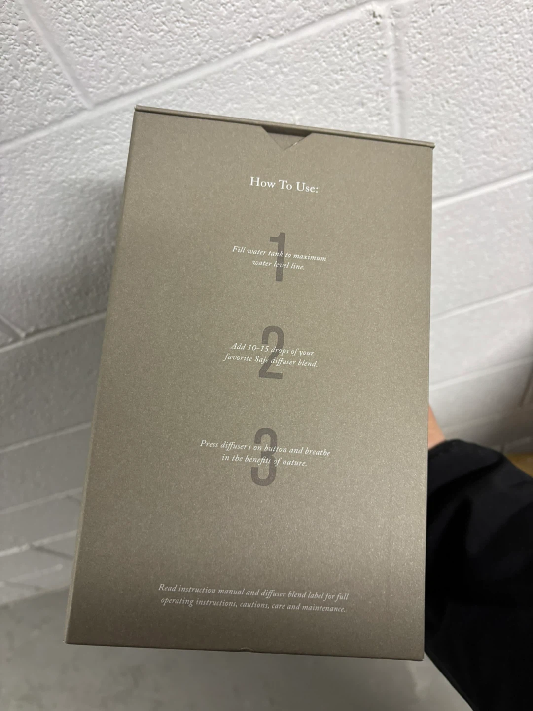 Brand New Saje Aroma Nook Ultrasonic Diffuser - Denim Edition - photo 2
