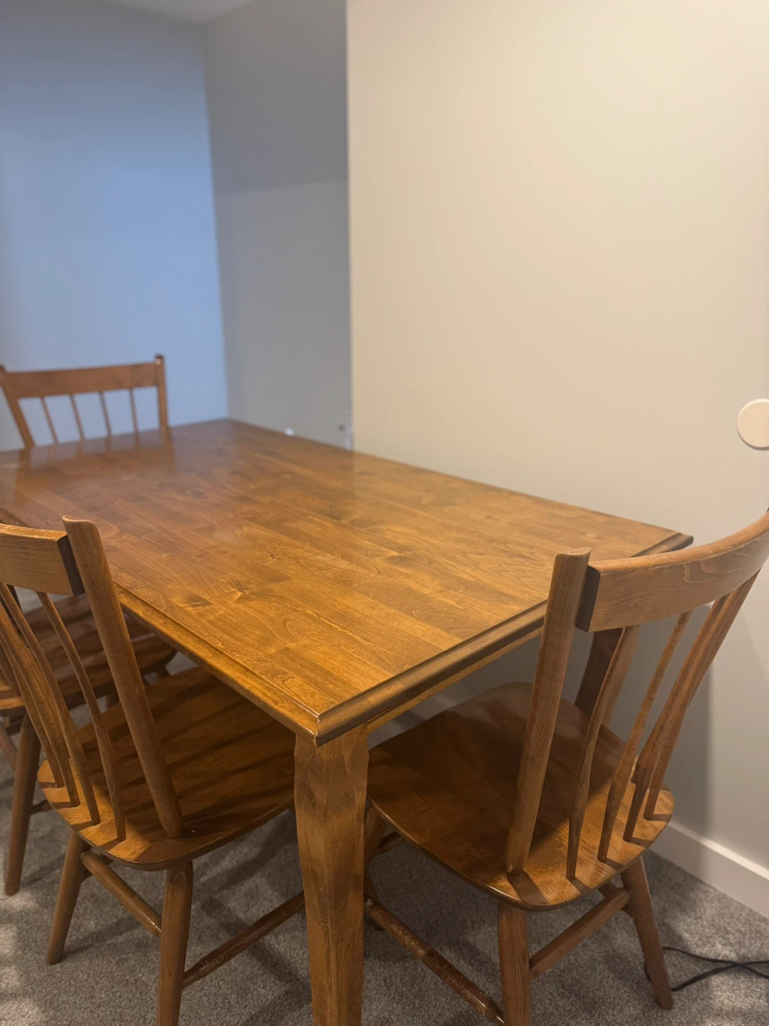 Wooden Dining Table with 4 Chairs - photo 5
