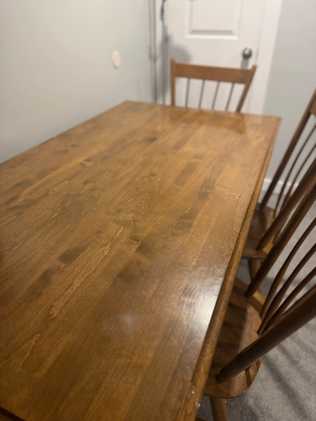 Wooden Dining Table with 4 Chairs - photo 3