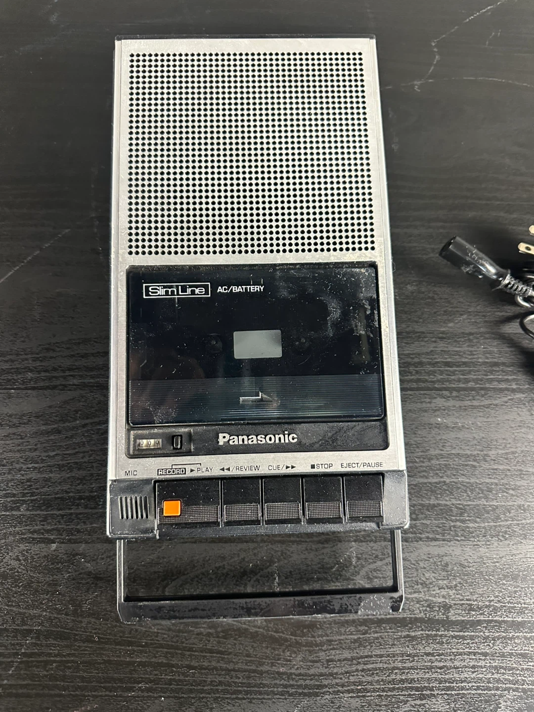 Panasonic SlimLine AC/Battery Cassette Recorder with Microphone