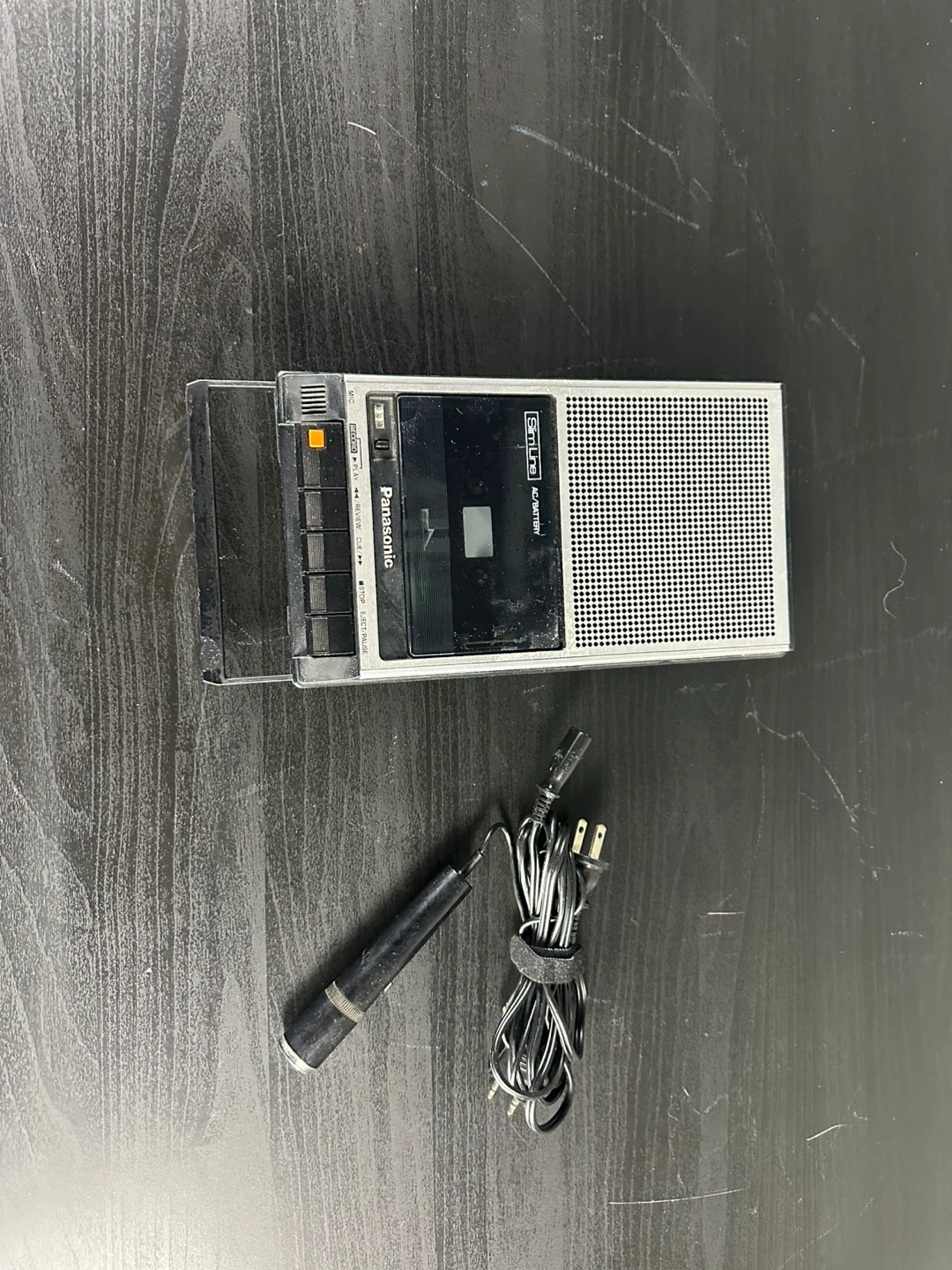 Panasonic SlimLine AC/Battery Cassette Recorder with Microphone - photo 2