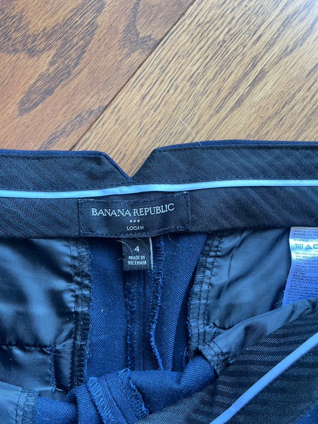 Banana Republic Logan Pants Size 4 Navy - photo 3