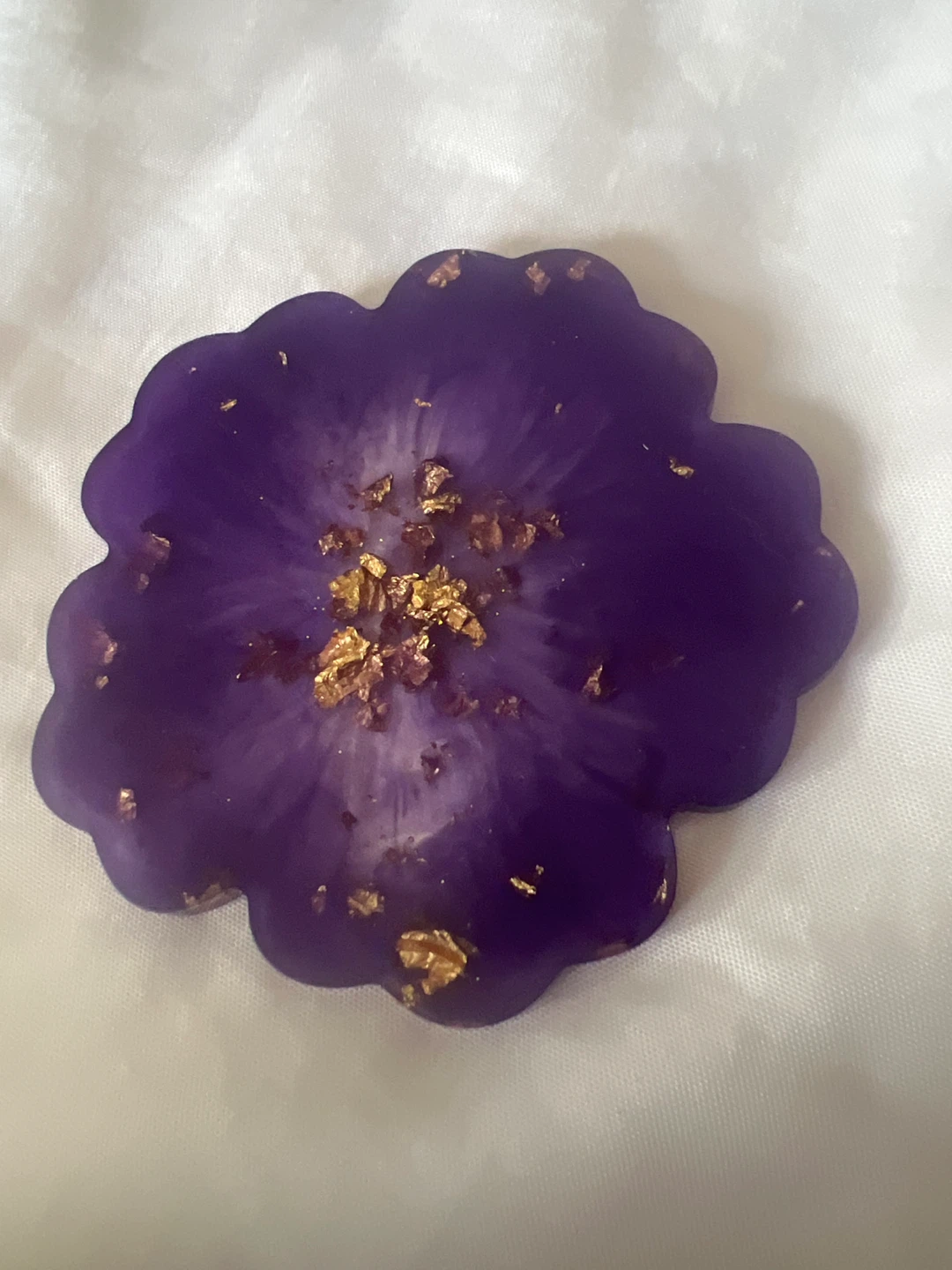 Purple Resin Tray Set with Coaster and Jar - photo 2