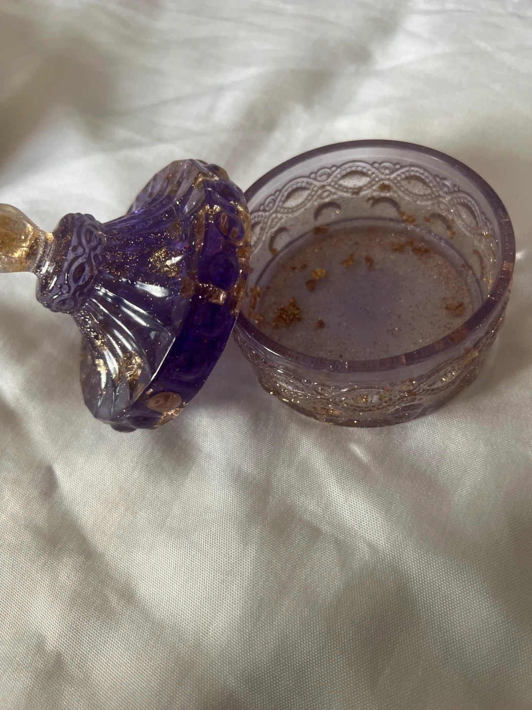 Purple Resin Tray Set with Coaster and Jar - photo 4