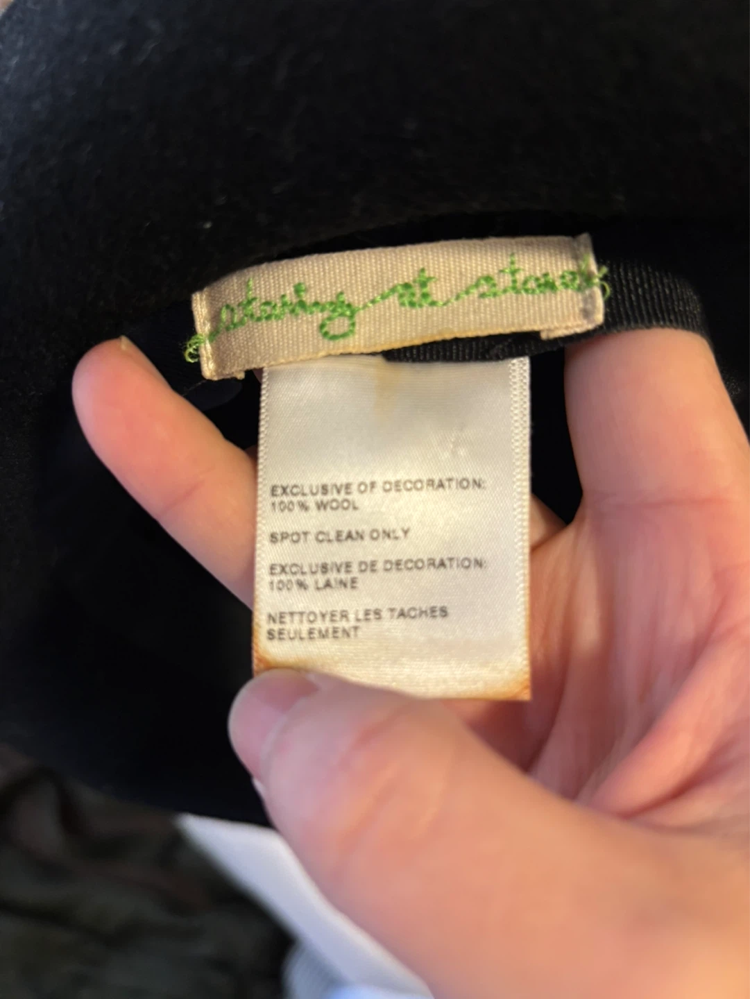 Black Wool Fedora Hat - photo 4