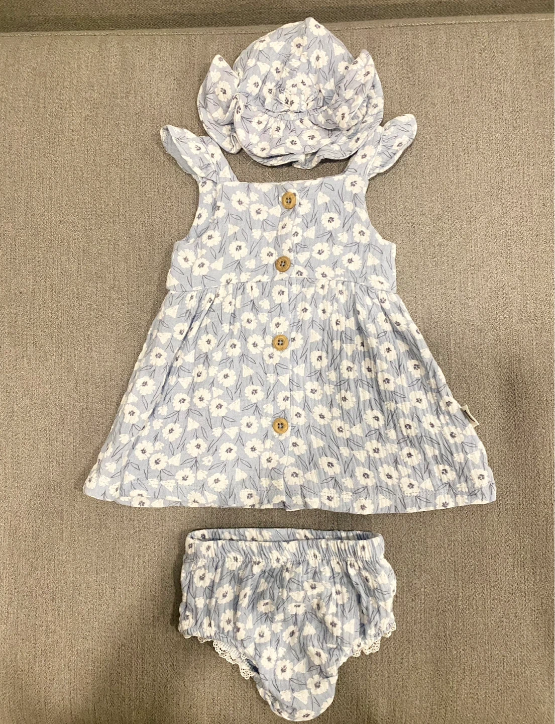 6-9 Month Organic Cotton Dress Set