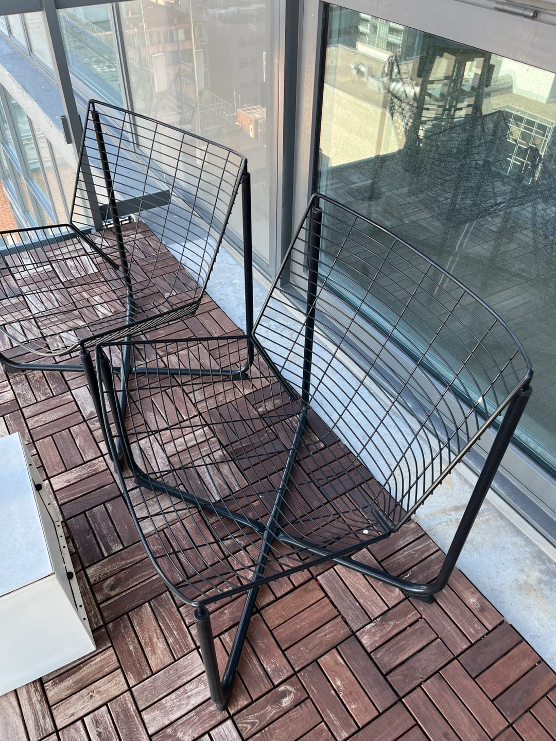 IKEA SKÅLBODA Armchair, Black balcony chair