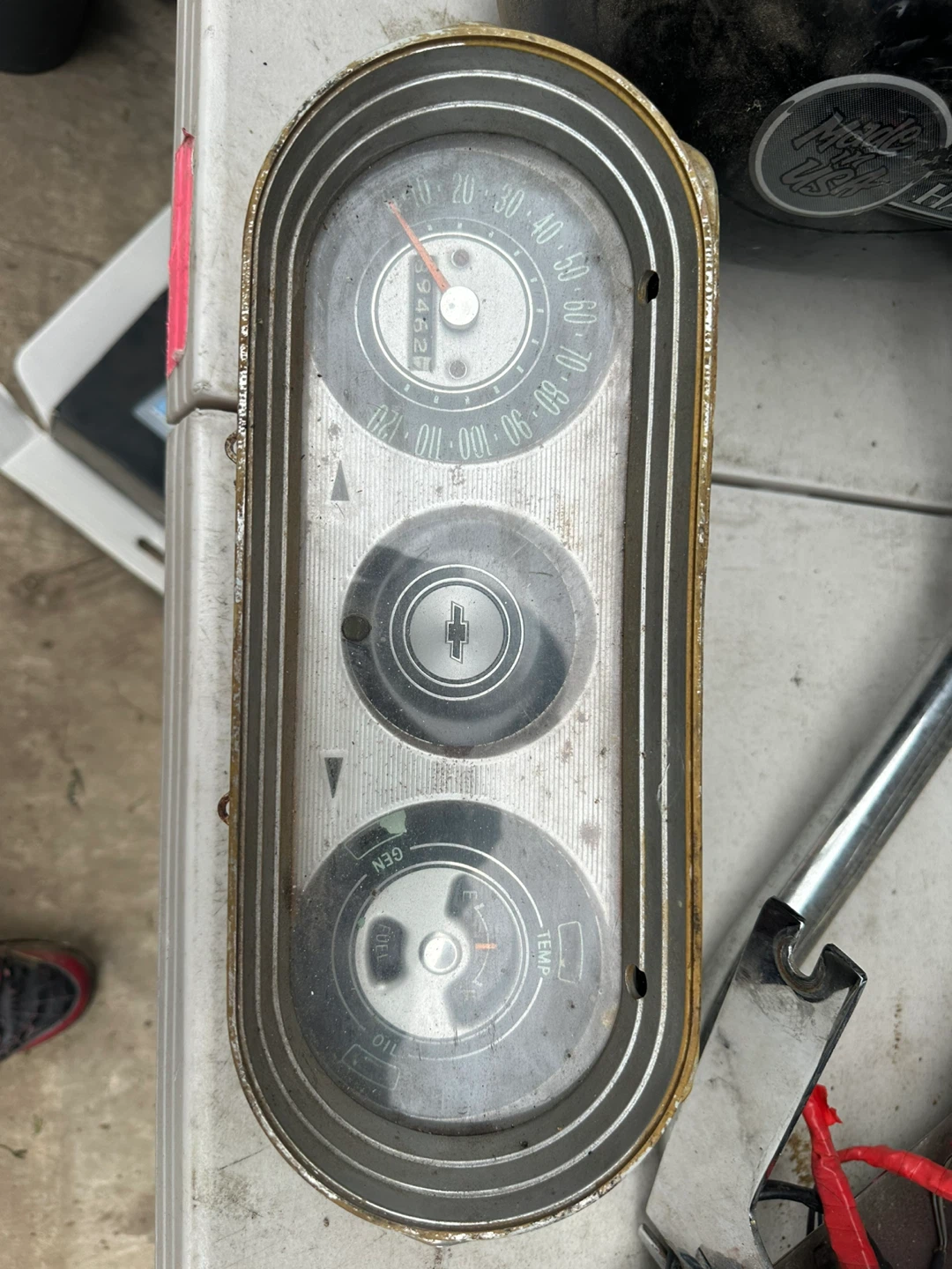 Vintage Chevrolet Gauge Cluster