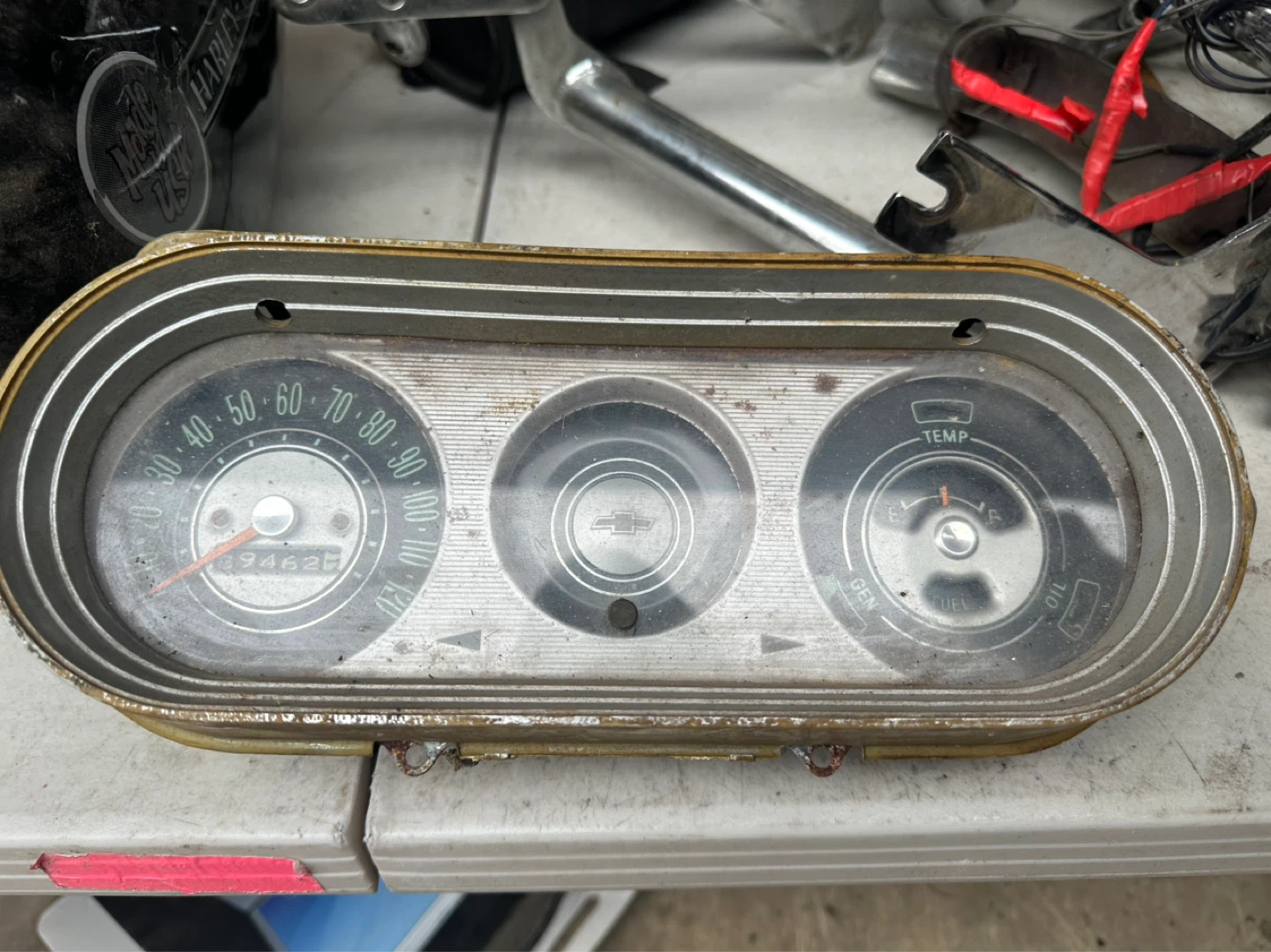 Vintage Chevrolet Gauge Cluster - photo 3