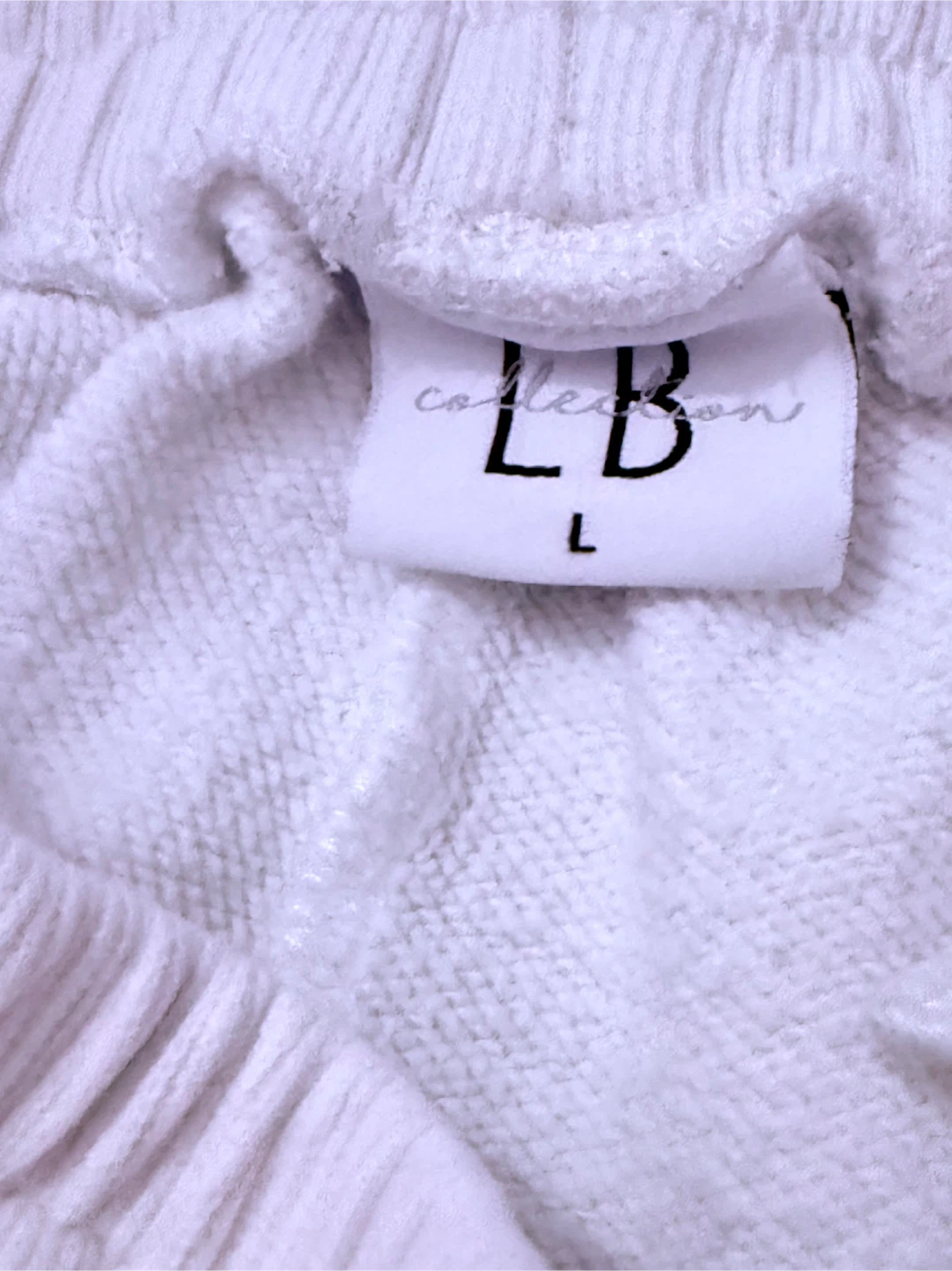 LB Collection White Sweatpants Size L - photo 4