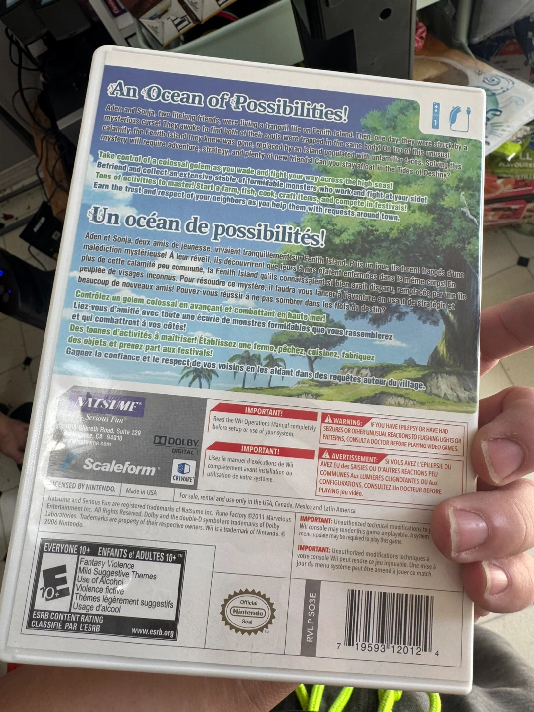 Wii Rune Factory: Tides of Destiny Video Game - photo 3