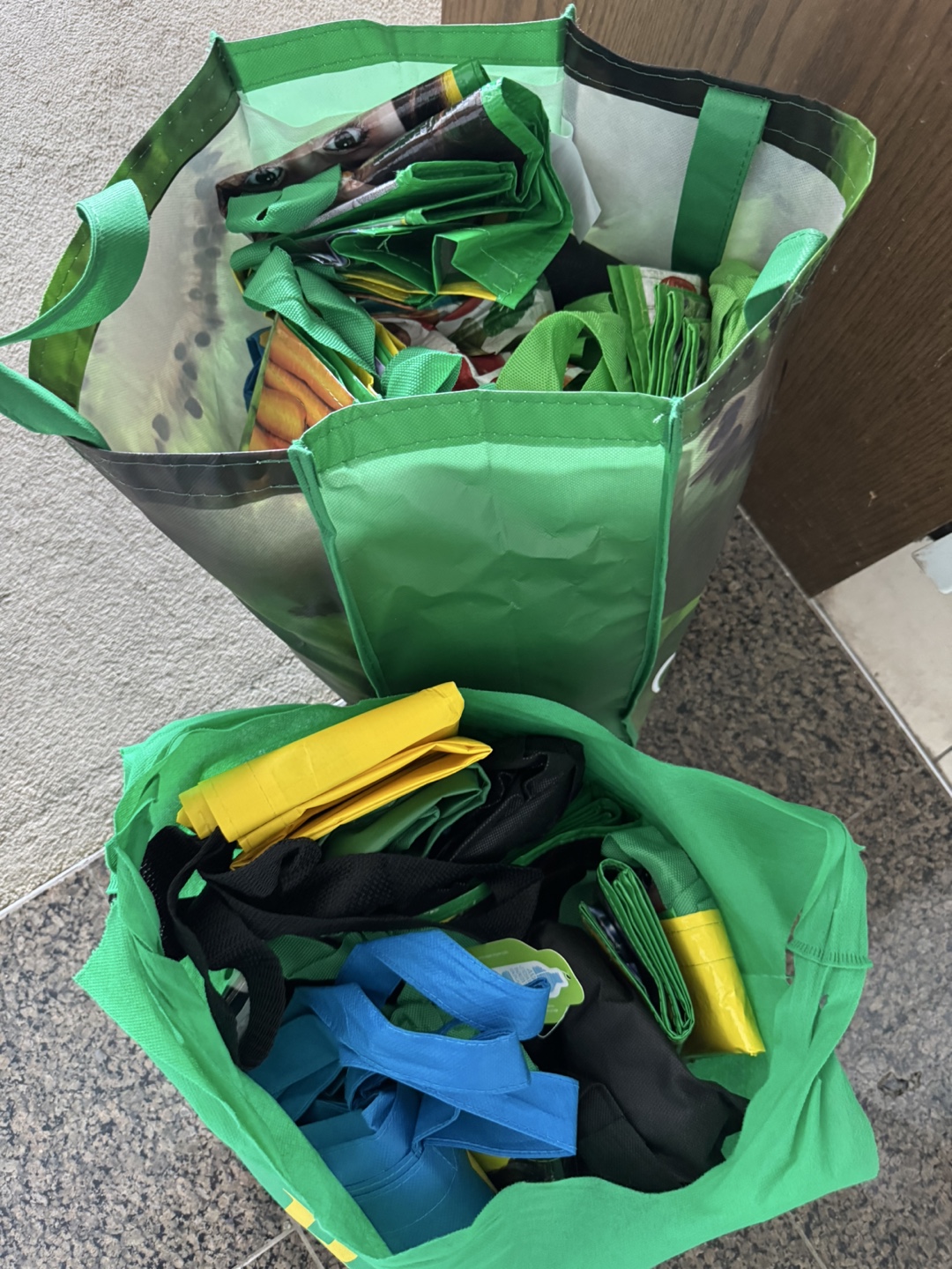 Reusable grocery bags