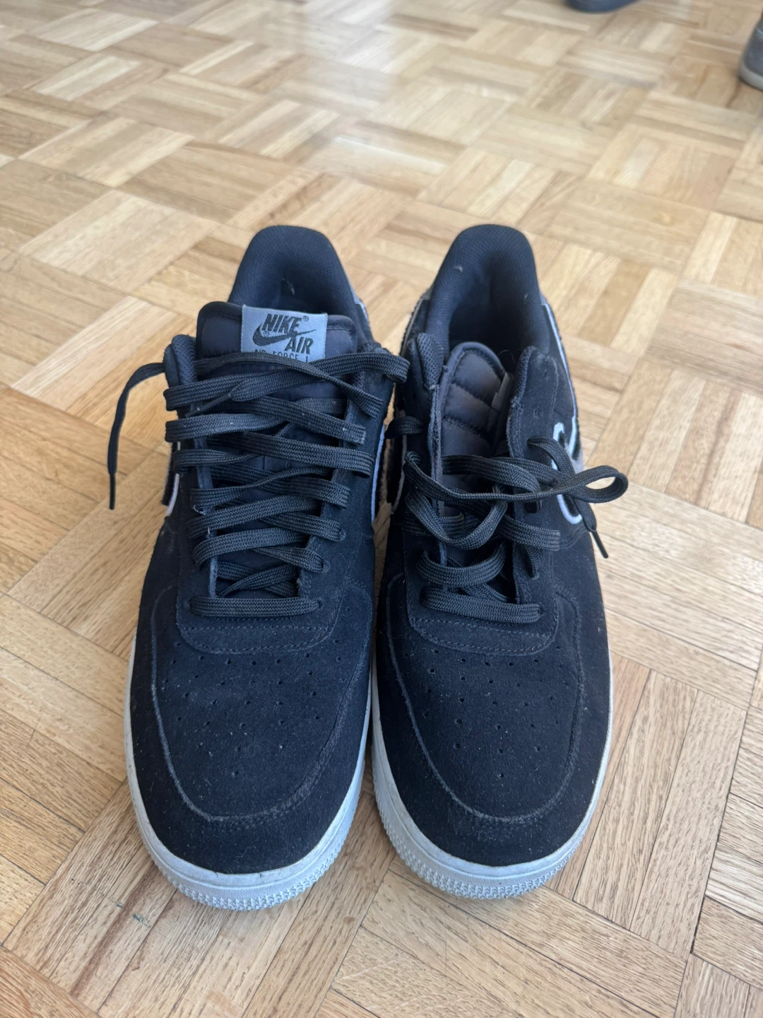 Nike Air Force 1 Low Black Suede Sneakers